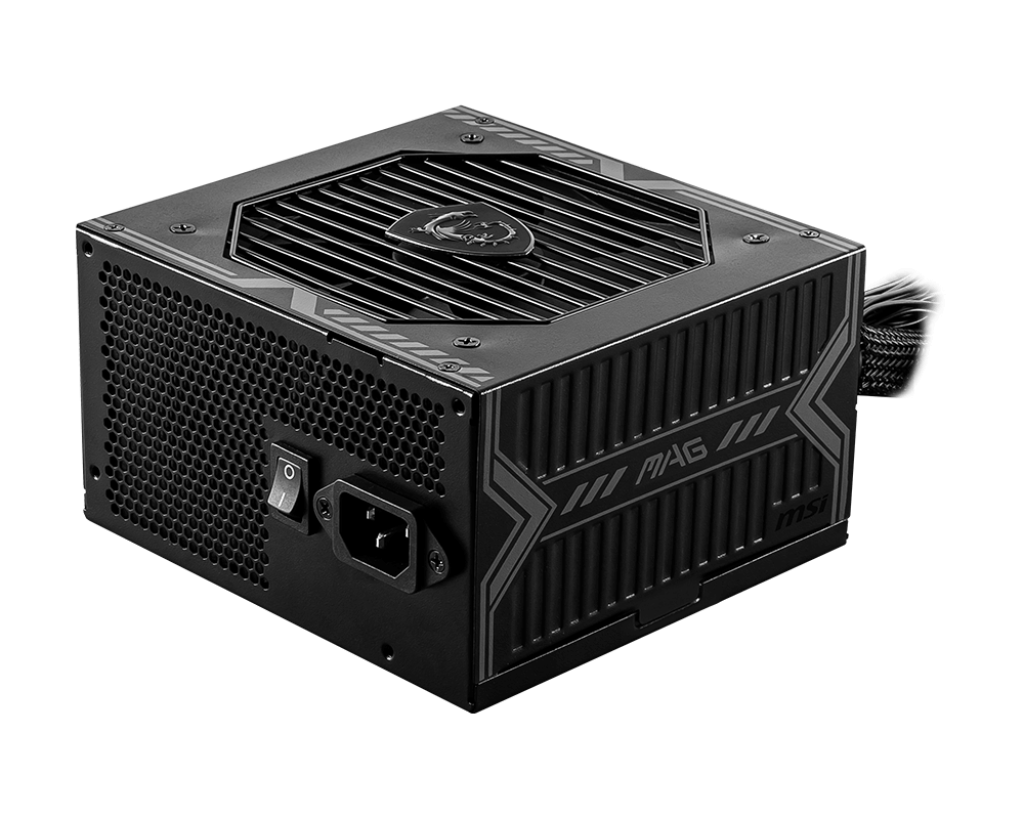 MSI MAG A750BN PCIE5 750W Power Supply | 80 PLUS Bronze Certified | ATX PSU | PCIe 5.0 12VHPWR Connector | Active PFC | 120mm Fan | Gaming PC Power Supply