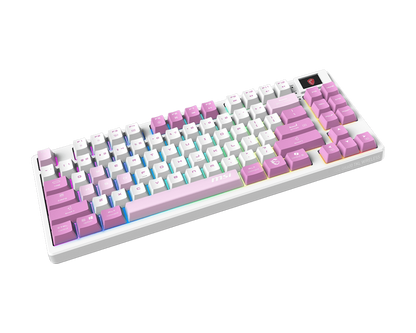 MSI FORGE GK600 TKL Wireless Violet Mechanical Gaming Keyboard | Tri-Mode (2.4 GHz / Bluetooth / USB) | Hot-Swappable Linear Switches | 20-Mode RGB | PBT Keycaps | Full Anti-Ghosting | Tenkeyless Design/English