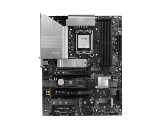 MSI PRO Z890‑S WIFI ATX Motherboard | Intel Z890 | LGA1851 | DDR5‑256GB | PCIe 5.0 x16 | M.2 Gen 5 | Wi‑Fi 7 + 2.5 GbE | Thunderbolt 4 | USB4