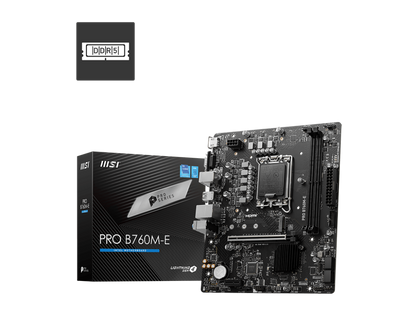 MSI PRO B760M-E DDR5 Micro-ATX LGA 1700 Motherboard