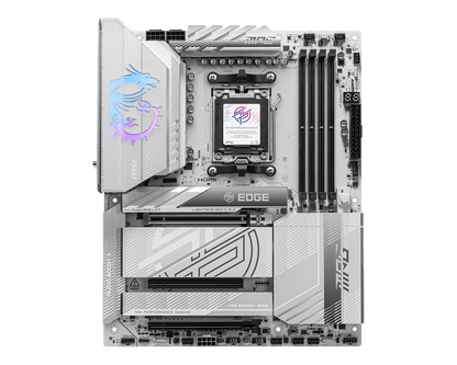 MSI MPG X870E EDGE TI WIFI ATX Motherboard | AM5 | AMD X870E | DDR5‑8400+ OC | PCIe 5.0 x16 | 4× M.2 Gen5 | Wi‑Fi 7 | 5G LAN | USB4 40 Gbps | Realtek ALC4080