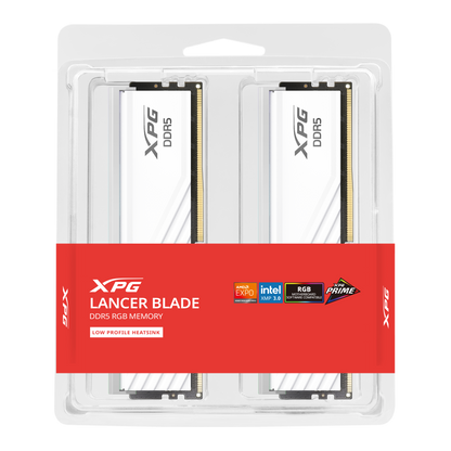 XPG Lancer Blade RGB DDR5 6000MHz 32GB (2x16GB) CL48 UDIMM 288-Pins Desktop SDRAM DDR5 Dual Channel RAM Kit