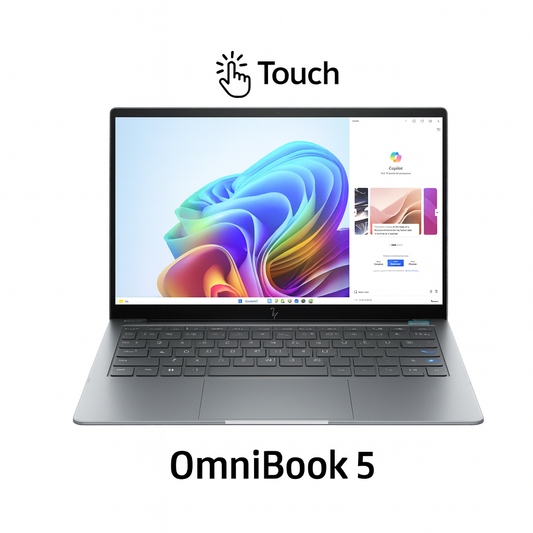HP OmniBook 5 Flip 14-FP0023DX | Intel Core 7-150U | RAM 16GB | SSD 512GB | Intel Arc 140V | 14.0 Inch WUXGA FHD+ IPS Touch | Silver