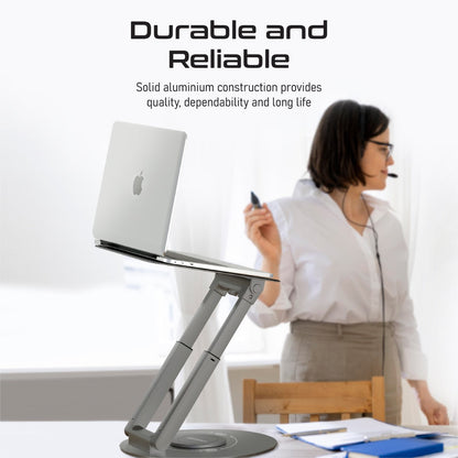 Promate DeskMate-6 Height Adjustable Laptop Stand with Heat Dissipation