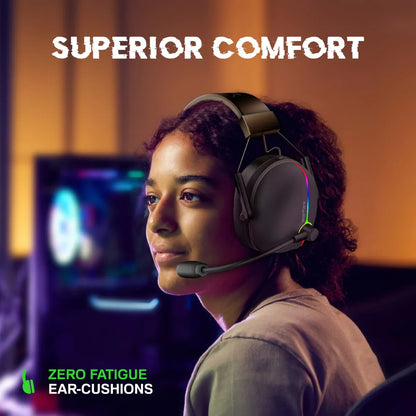 VERTUX warfare Extreme Performance 7.1 Surround Sound Gaming Headset with ENC Microphone & Vibration Feedback