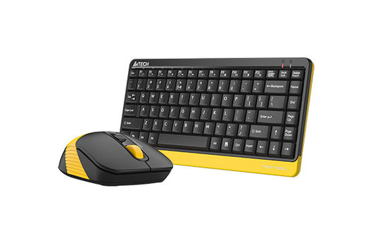 A4Tech FG1110 2.4 GHz Wireless Keyboard & Mouse Combo | Nano Receiver | Plug & Play | 8-in-1 Mouse Features | Office & Home Use