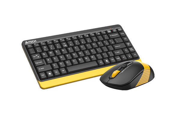 A4Tech FG1110 2.4 GHz Wireless Keyboard & Mouse Combo | Nano Receiver | Plug & Play | 8-in-1 Mouse Features | Office & Home Use