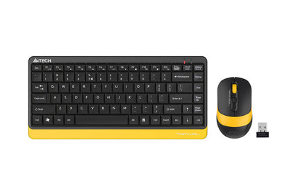 A4Tech FG1110 2.4 GHz Wireless Keyboard & Mouse Combo | Nano Receiver | Plug & Play | 8-in-1 Mouse Features | Office & Home Use