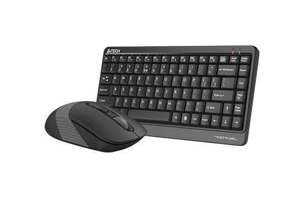 A4Tech FG1110 2.4 GHz Wireless Keyboard & Mouse Combo | Nano Receiver | Plug & Play | 8-in-1 Mouse Features | Office & Home Use