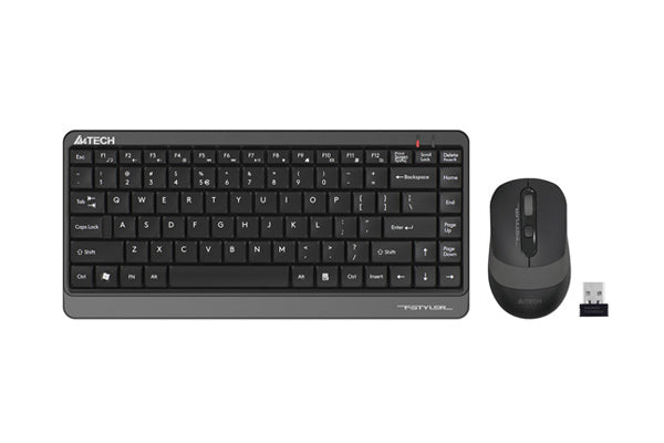 A4Tech FG1110 2.4 GHz Wireless Keyboard & Mouse Combo | Nano Receiver | Plug & Play | 8-in-1 Mouse Features | Office & Home Use