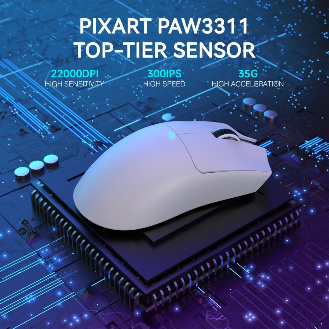ATTACK SHARK X11 Wireless Gaming Mouse | White