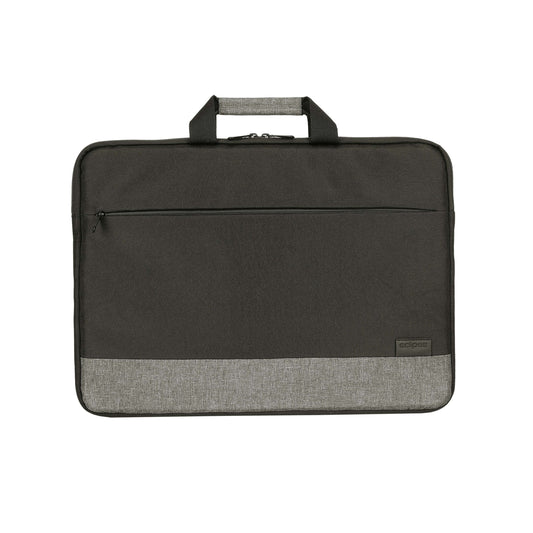 ECLIPS 15.6-Inch Laptop Carry Case | Slim Black Bag with Grey Accents