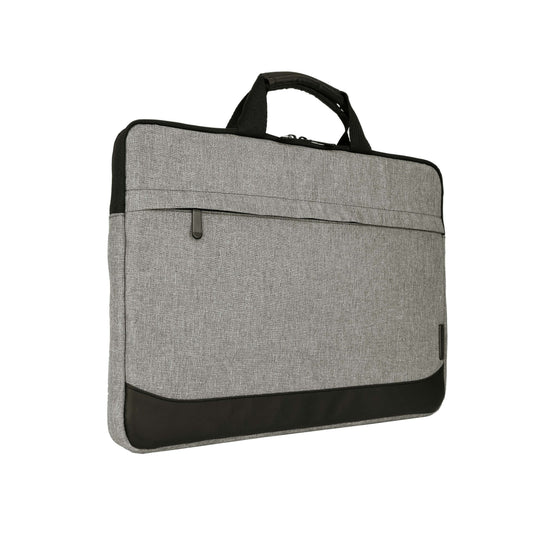 ECLIPS 15.6-Inch Laptop Carry Case | Slim Grey Bag with Black Accents