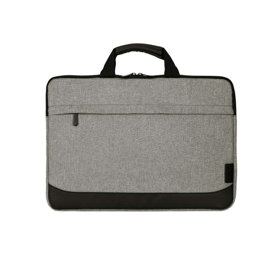 ECLIPS 15.6-Inch Laptop Carry Case | Slim Grey Bag with Black Accents