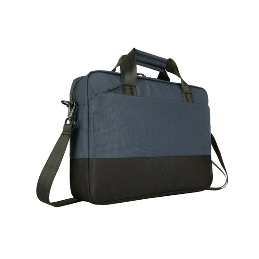 ECLIPS 14.1" Laptop Shoulder Bag | Blue with Black Accents | Slim & Lightweight | Business Travel Design