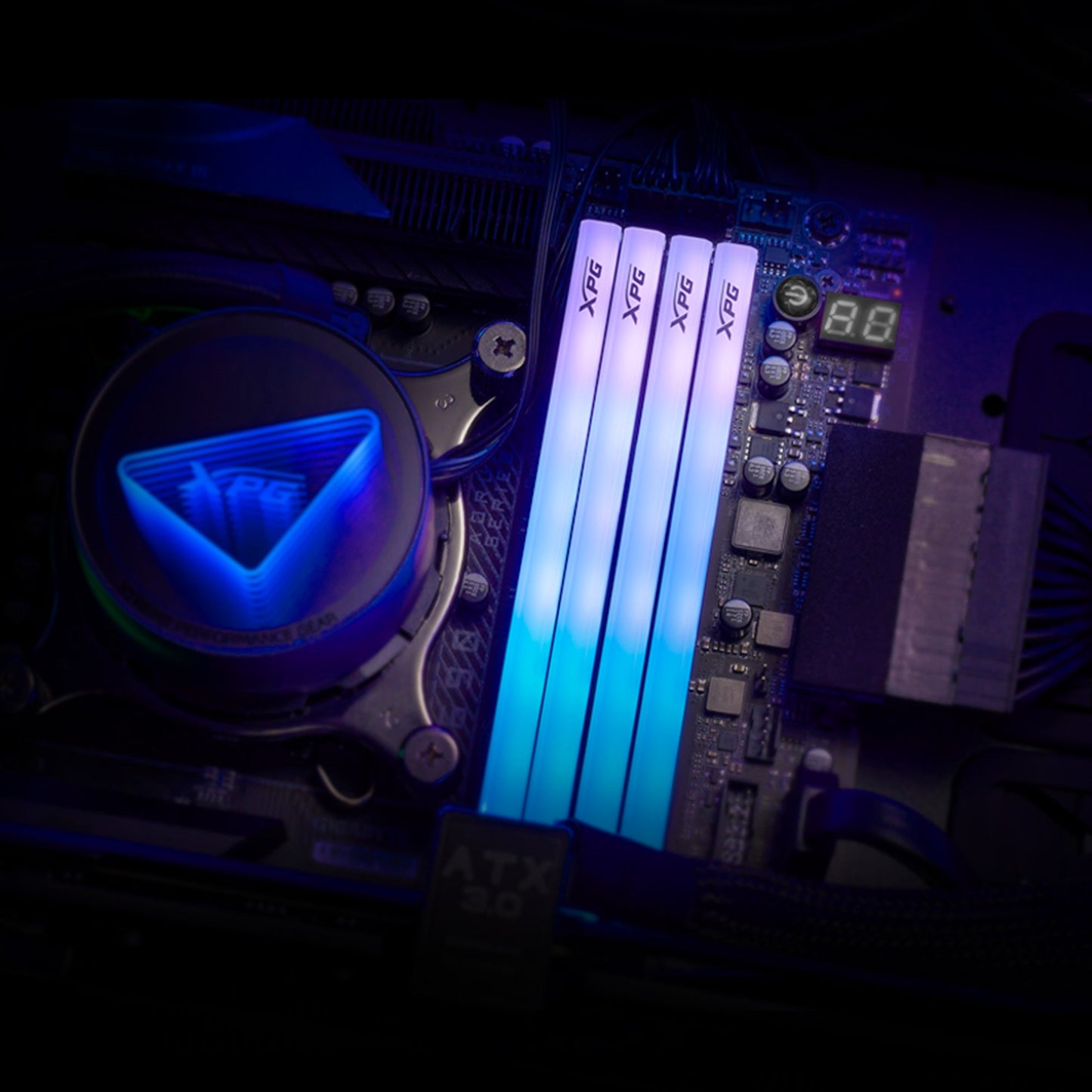 XPG LANCER BLADE RGB DDR5 | DDR5 U-DIMM 16GB | 6000 MT/s | RGB | Low-Profile Heatsink