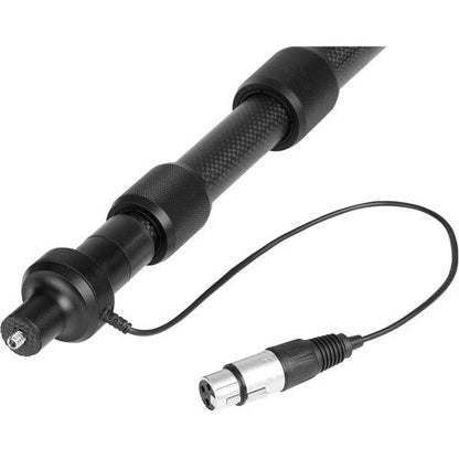 BOYA BY‑PB25 8.2′ Carbon Fiber Boompole | 3‑Section | Internal XLR Cable | 3 kg Load | Includes ¼″‑20 & XLR Adapters | Lightweight