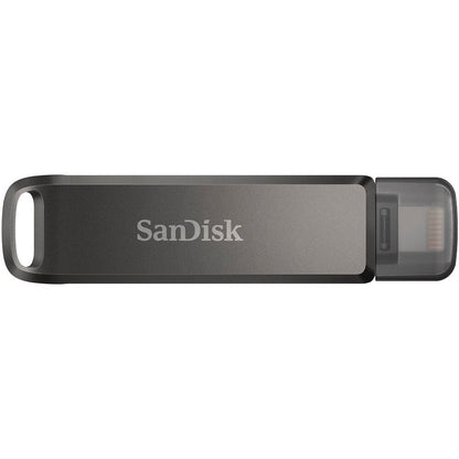 SanDisk iXpand Flash Drive Luxe 64GB – Dual USB Type-C & Lightning Connectors, USB 3.1 Gen 1, All-Metal Swivel Design, Automatic iPhone Backup