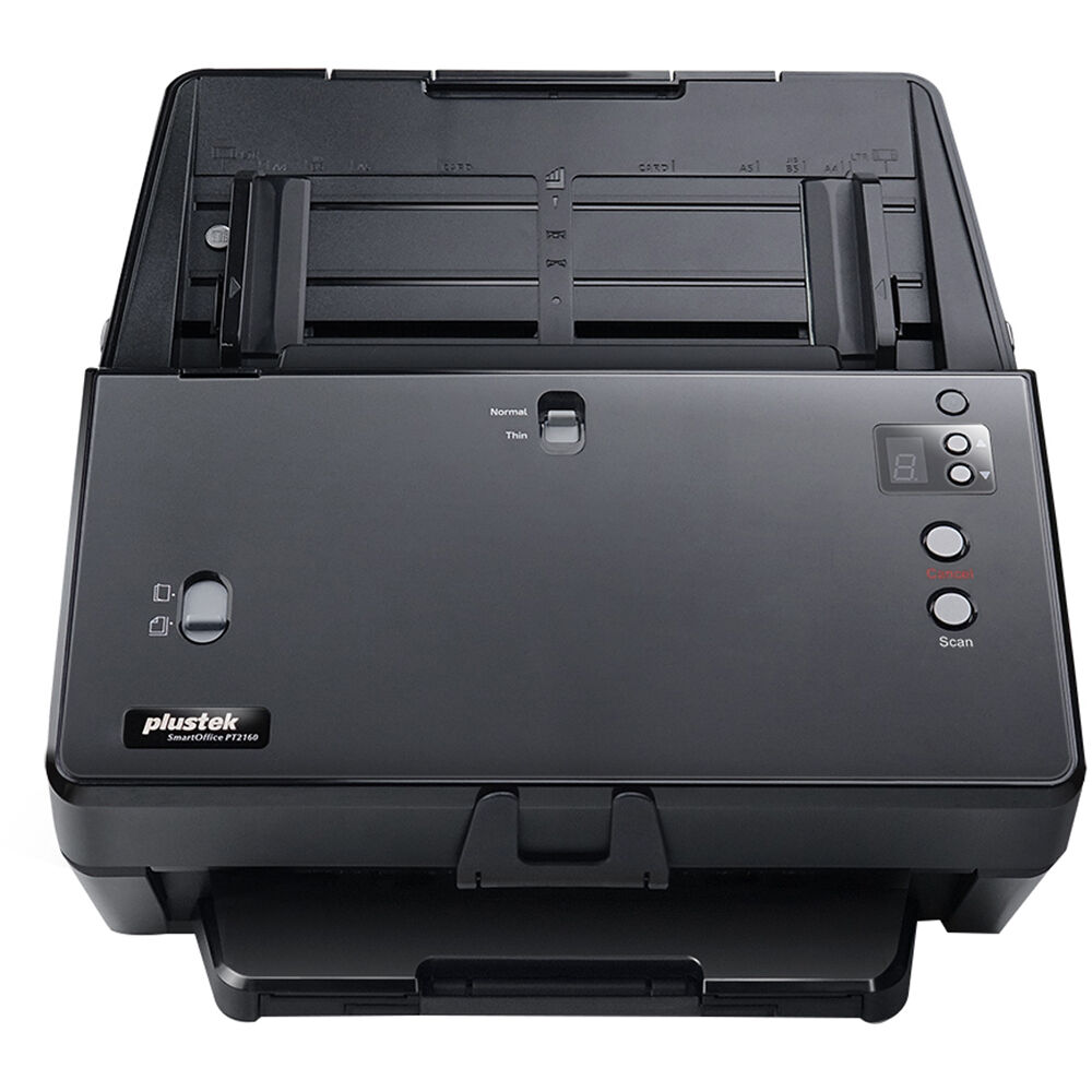 Plustek SmartOffice PT2160 Document Scanner, High-Speed Duplex Scanner with 100-Sheet ADF, 60ppm/120ipm, Ultrasonic Double-Feed Detection, USB 3.0, Windows & Mac Compatible