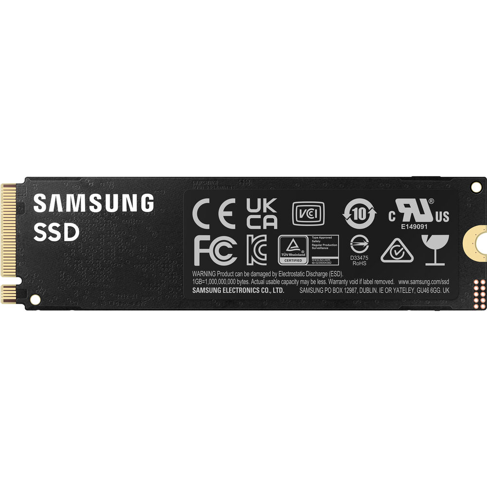 Samsung 990 PRO 4TB NVMe PCIe Gen 4.0 M.2 SSD – Up to 7,450 MB/s Read, 6,900 MB/s Write, Smart Thermal Control, Enhanced Power Efficiency
