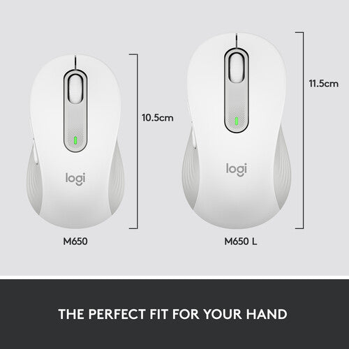 Logitech Signature M650 Large Wireless + Bluetooth Mouse for Business