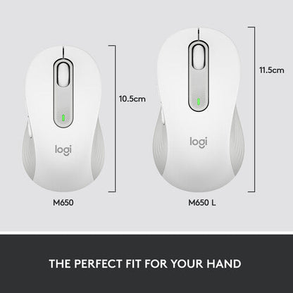 Logitech Signature M650 Large Wireless + Bluetooth Mouse for Business