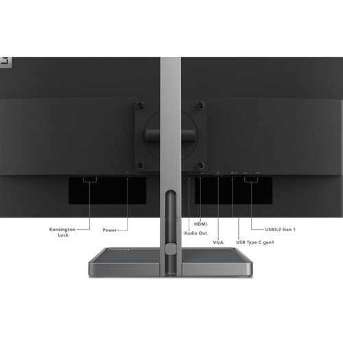 Lenovo L27m-30-2022 - Everyday Monitor - 27 Inch FHD - 75 Hz - AMD FreeSync - Low Blue Light Certified - Tilt Stand - Integrated Speakers - HMDI & VGA & USB-C,Grey