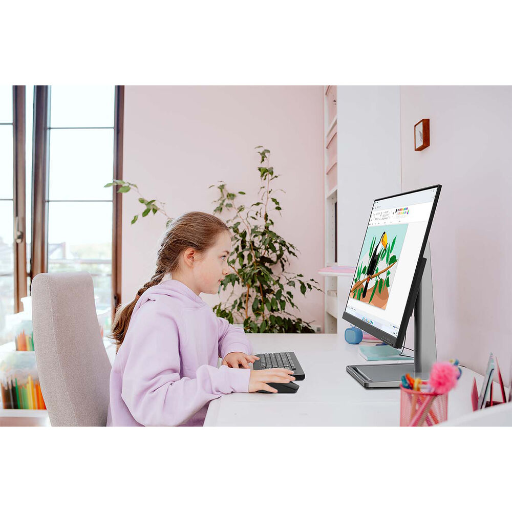 Lenovo L27m-30-2022 - Everyday Monitor - 27 Inch FHD - 75 Hz - AMD FreeSync - Low Blue Light Certified - Tilt Stand - Integrated Speakers - HMDI & VGA & USB-C,Grey