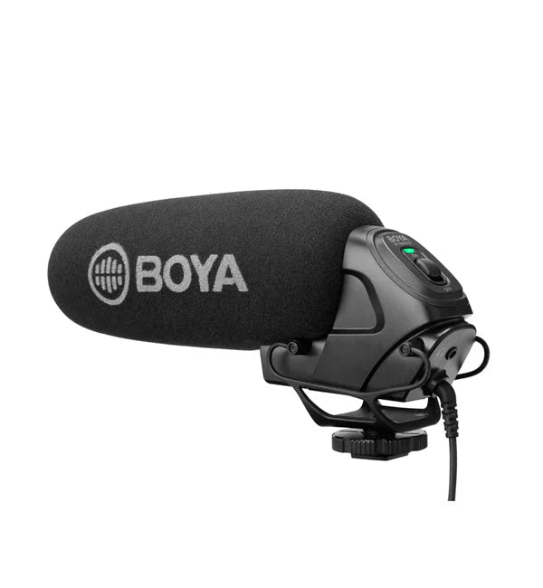 BOYA BY-BM3030 Supercardioid Shotgun Microphone | Battery-Powered Mic for DSLR Cameras & Audio Recorders