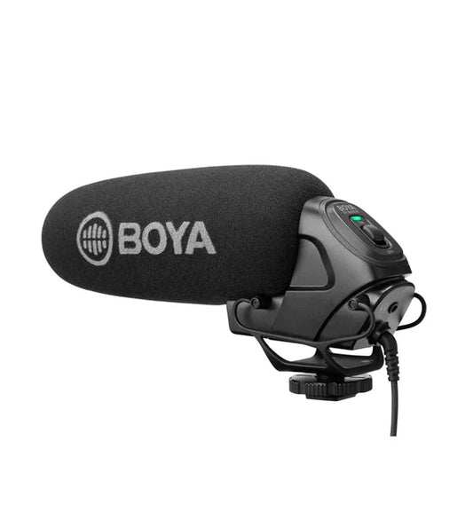 BOYA BY-BM3030 Supercardioid Shotgun Microphone | Battery-Powered Mic for DSLR Cameras & Audio Recorders