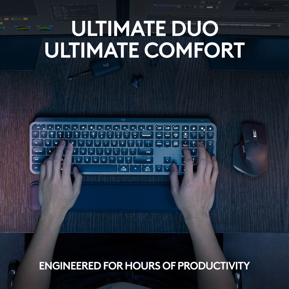 Logitech MX Keys S Wireless Keyboard & Mouse Combo Kit (Black)