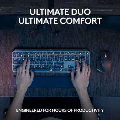 Logitech MX Keys S Wireless Keyboard & Mouse Combo Kit (Black)