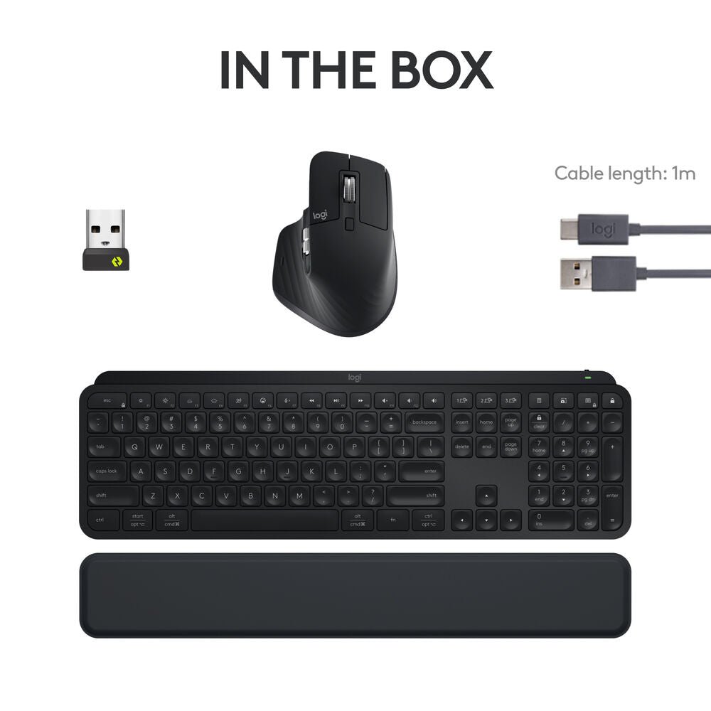 Logitech MX Keys S Wireless Keyboard & Mouse Combo Kit (Black)