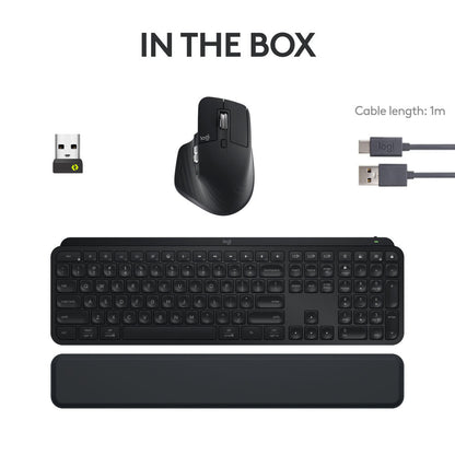 Logitech MX Keys S Wireless Keyboard & Mouse Combo Kit (Black)