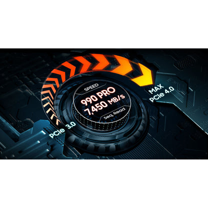 Samsung 990 PRO 1TB NVMe PCIe Gen 4.0 M.2 SSD with Heatsink | Up to 7 | 450 MB/s Read | 6 | 900 MB/s Write | PS5 Compatible | Smart Thermal Control