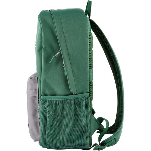 HP Campus Green Backpack | 15.6" Eco-Friendly Laptop Bag | Padded | Water-Resistant | Grey/Green
