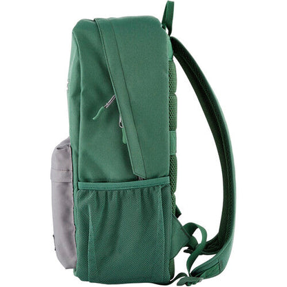HP Campus Green Backpack | 15.6" Eco-Friendly Laptop Bag | Padded | Water-Resistant | Grey/Green