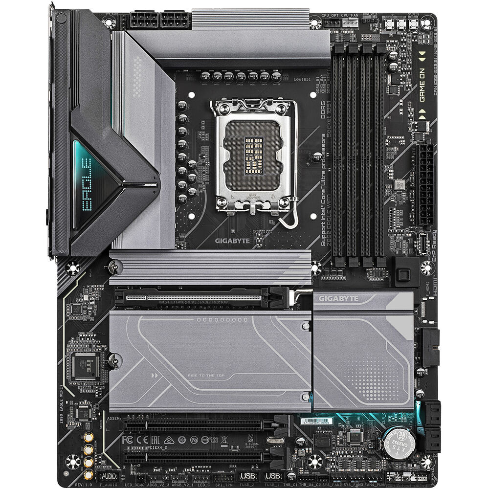 Gigabyte Z890 EAGLE WIFI7 ATX Motherboard | LGA 1851 | DDR5 OC | PCIe 5.0/M.2 | USB‑C/USB4 | Wi‑Fi 7 & 2.5 GbE
