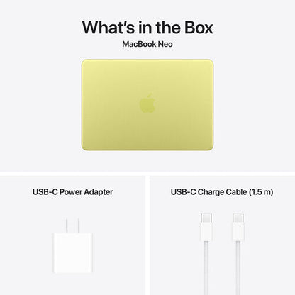 Apple 13" MacBook Neo A18 Pro 6-Core CPU -8GB RAM - 256GB SSD - 5-Core GPU - Arabic(Citrus)