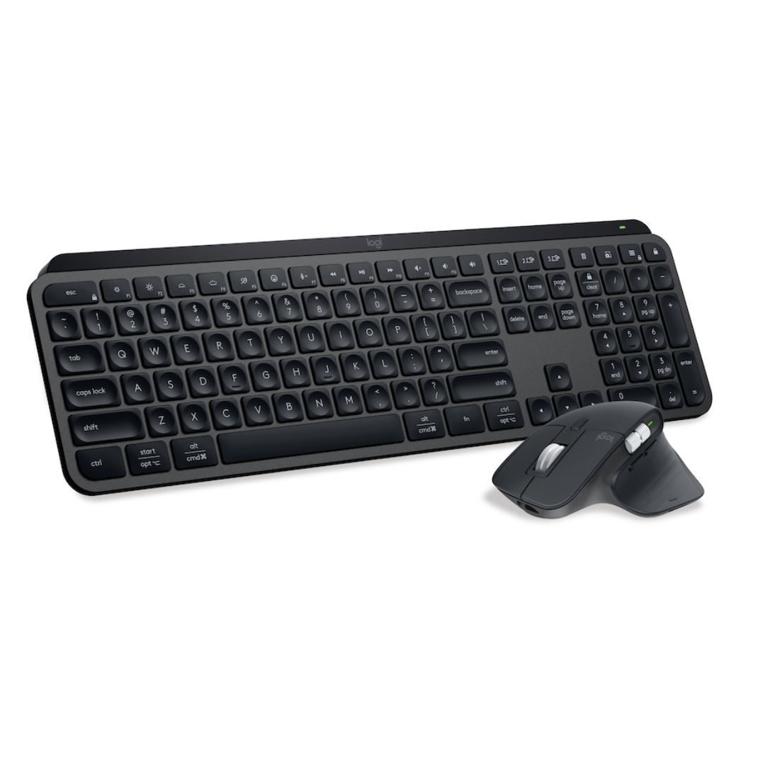 Logitech MX Keys S Combo | Performance Wireless Keyboard & Mouse with Palm Rest