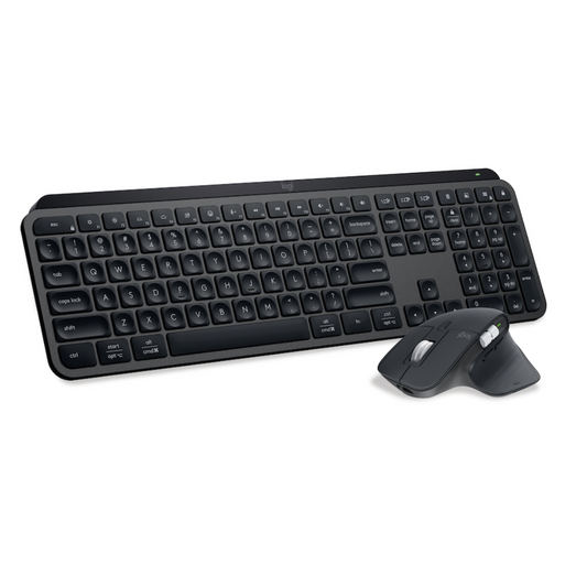 Logitech MX Keys S Combo | Performance Wireless Keyboard & Mouse with Palm Rest