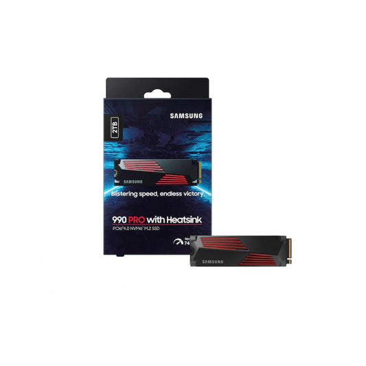 SAMSUNG 990 PRO SSD 2TB PCIe Gen 4 | Heatsink | NVMe | MZ-V9P2T0CW