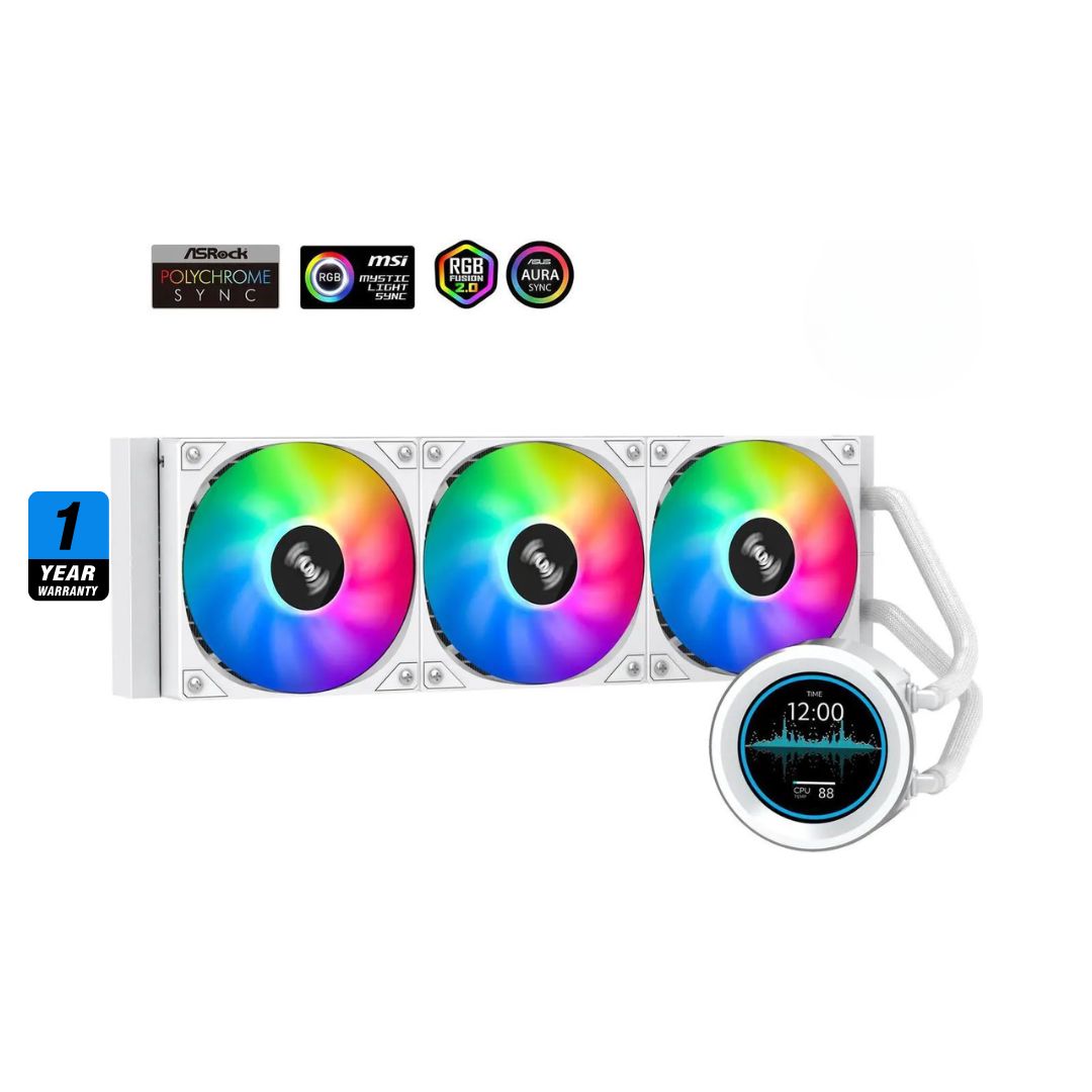 SAMA SM360 PRO ARGB Liquid CPU Cooler | White