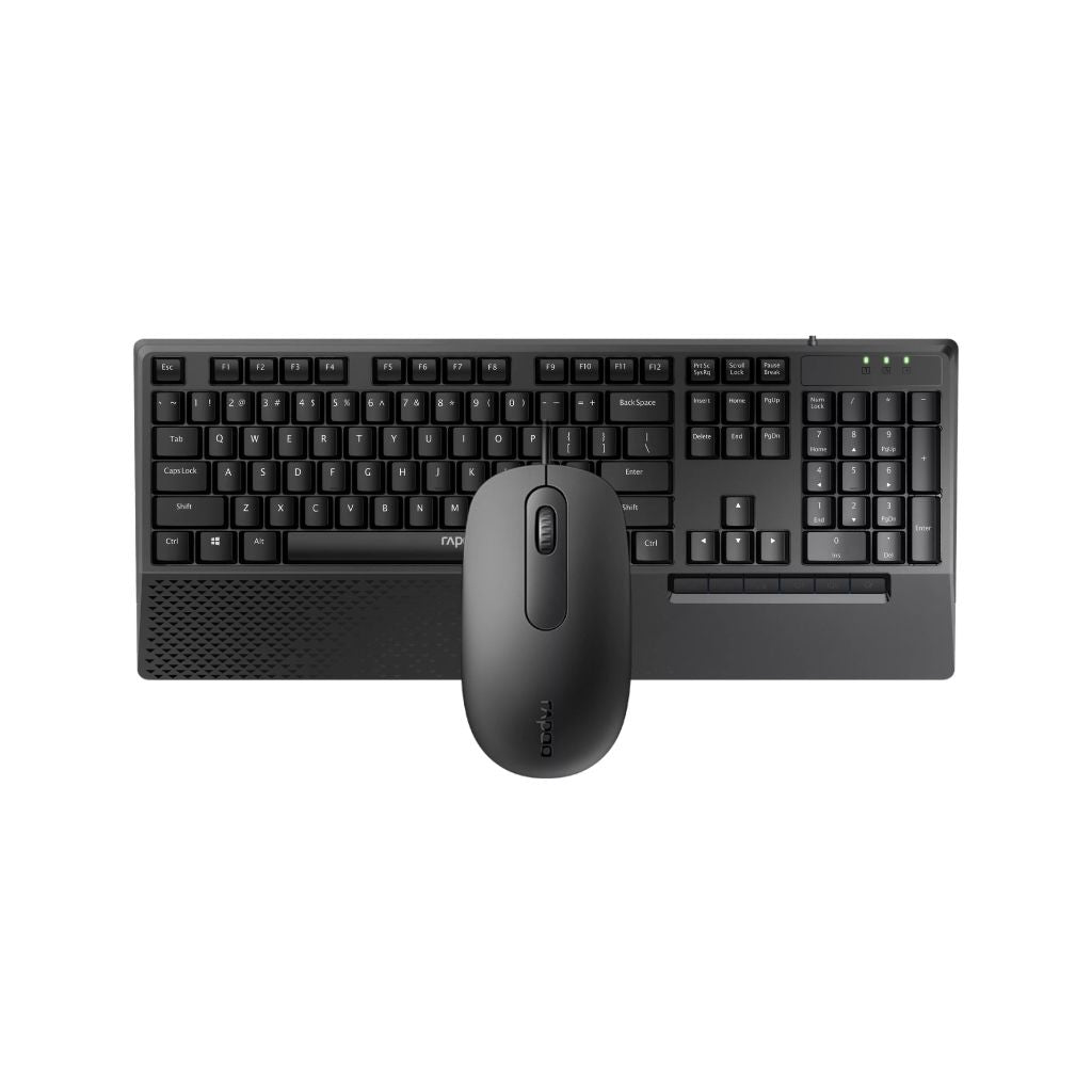 Rapoo NX2000 Wired Keyboard and Mouse Kit | Black