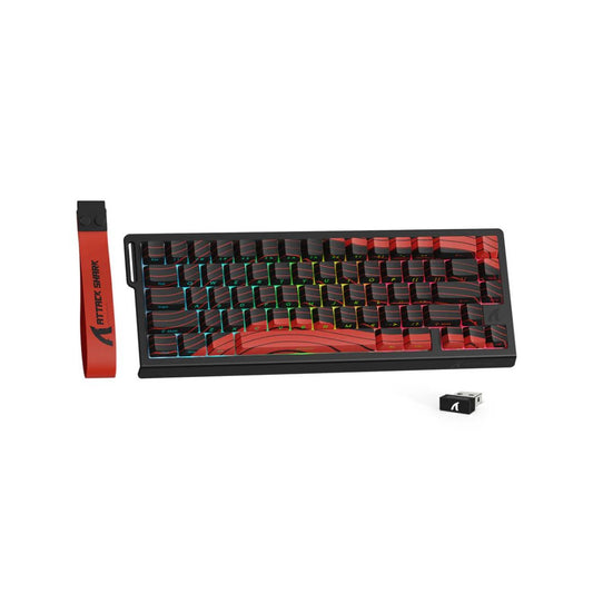 ATTACK SHARK X68 Pro Magnetic Wireless Keyboard | Red and Black