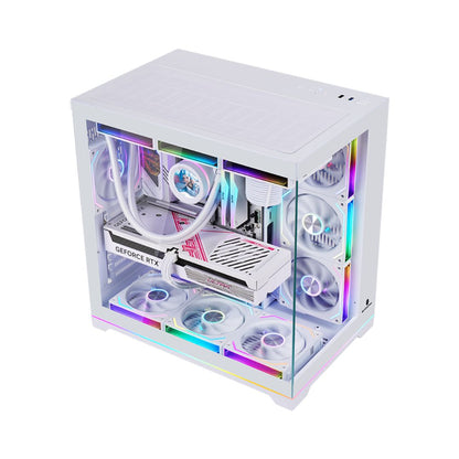 Wjcool Man ROBIN II PLUS SCAR 4 Fan Mid Tower Case | White