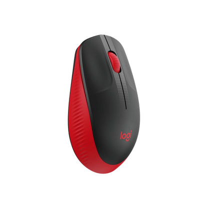 Logitech M190 Full-Size Wireless Mouse | Red