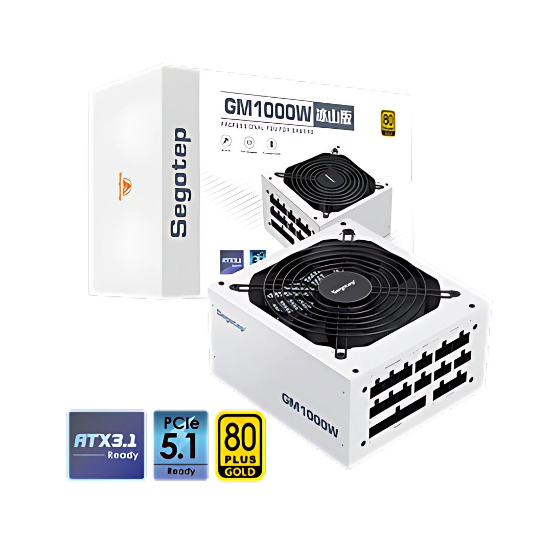 Segotep GM1000W 1000W Gold 80+ Full Modular | PCIe 5.1 & ATX 3.1 | White