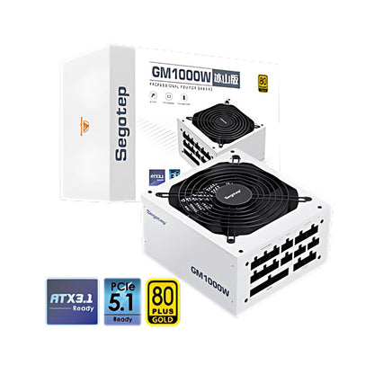 Segotep GM1000W 1000W Gold 80+ Full Modular | PCIe 5.1 & ATX 3.1 | White