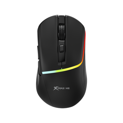 Xtrike Me GM-322 Gaming Mouse Wired USB | 7200DPI Optical Mouse / 7 Buttons / 1000Hz | Colorful RGB Backlit Optical Gaming Mice for PC Laptop Gamer (Black)